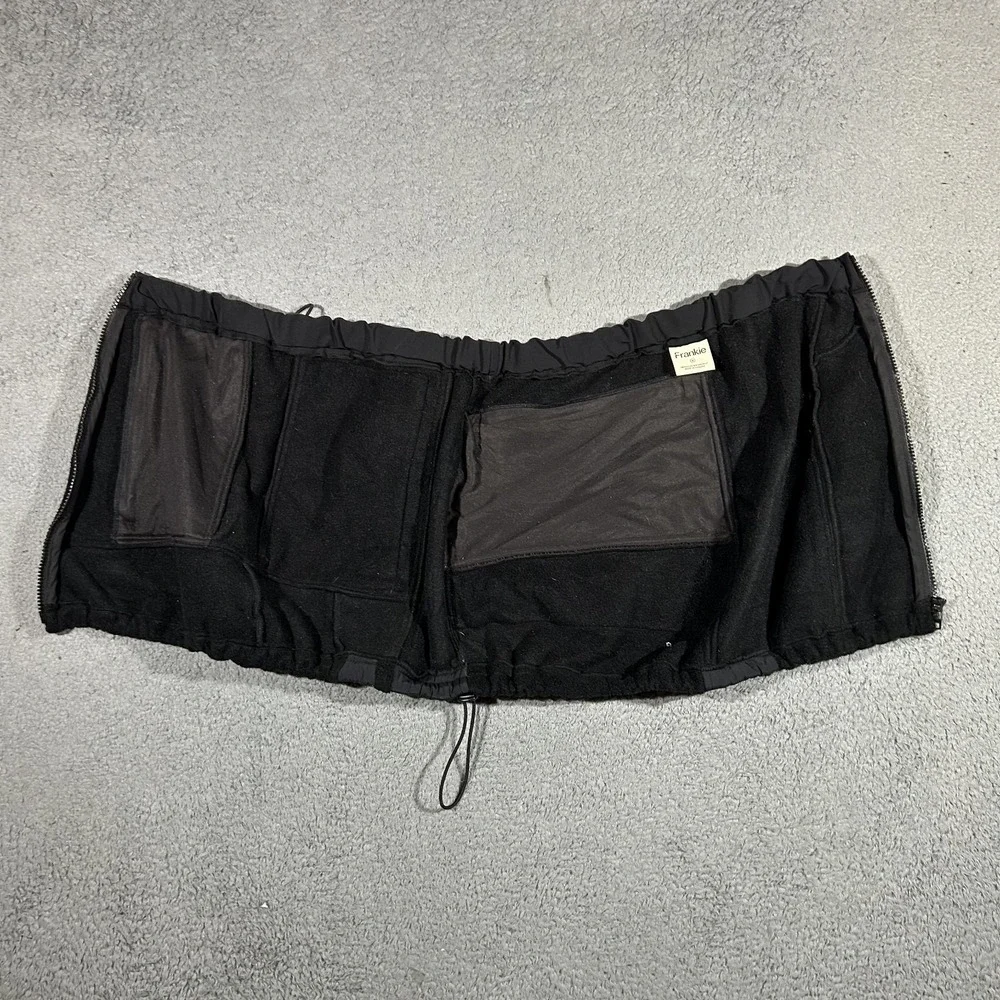 Frankie Collective Rework North Face Black Fleece Skirt  Women's Medium #3615
